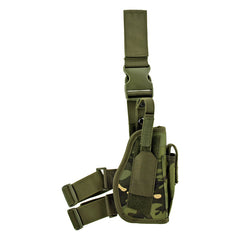 Ranger Elite Tactical Drop Leg Holster with Magazine Clip Storage Pouch - Ranger BDU Camo