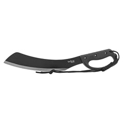 20.25" Tactical Master Bush Full Tang Machete with Reaper Curved Blade - Black
